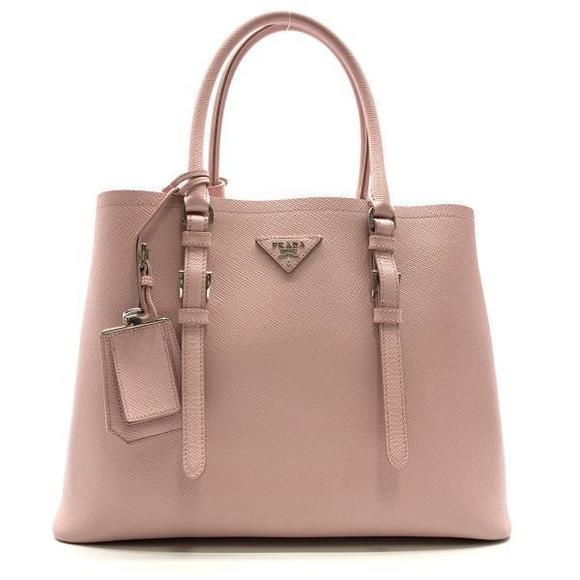 Prada Saffiano Leather Tote Bag Pink - Picture 1 of 10